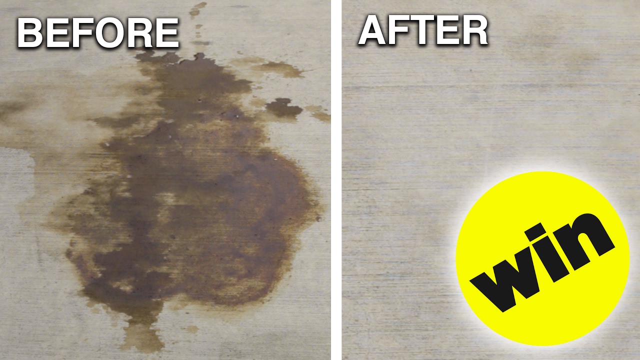 How To Remove Car Oil From Concrete