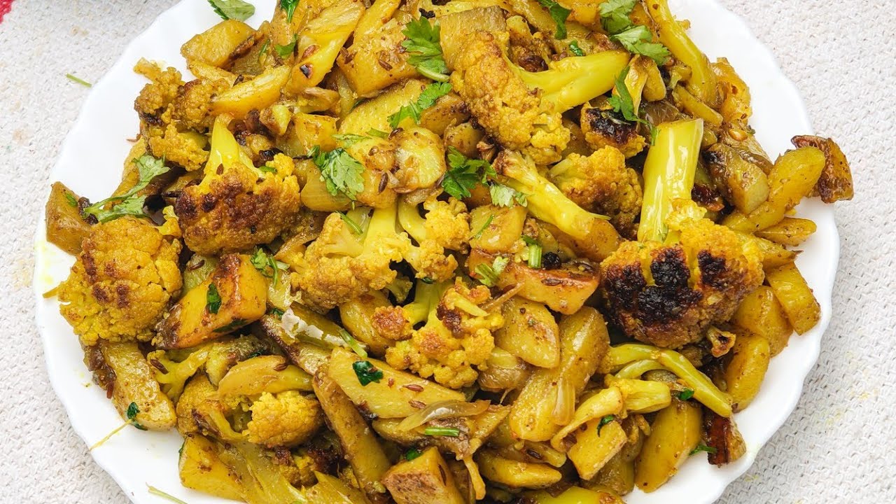 आलू गोभी की भुजिया सब्जी l Aloo Gobhi Bhujiya Sabji Recipe Eat With Nishi 