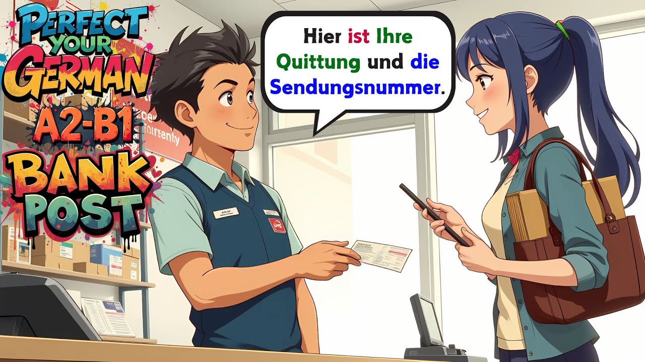🏦 Learn German Through Conversations: Bank & Post Office Dialogues 📮
