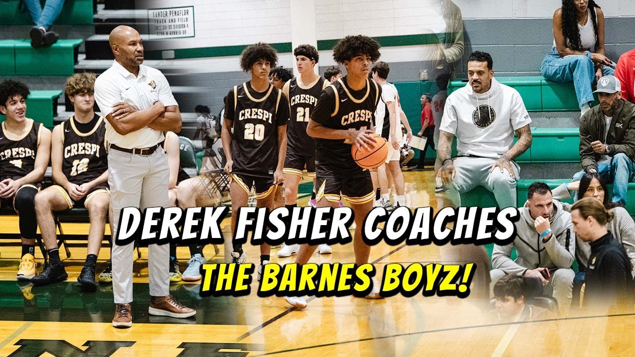From Lakers To Coaching High School Basketball, Derek Fisher Did Not Disappoint At His First Game!