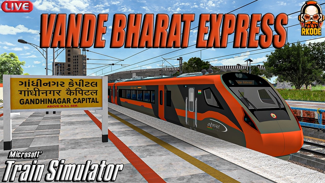 20902 GANDHINAGAR CAPITAL - MUMBAI CENTRAL VANDE BHARAT EXPRESS | END TO END IN MSTS | RKODE GAMING
