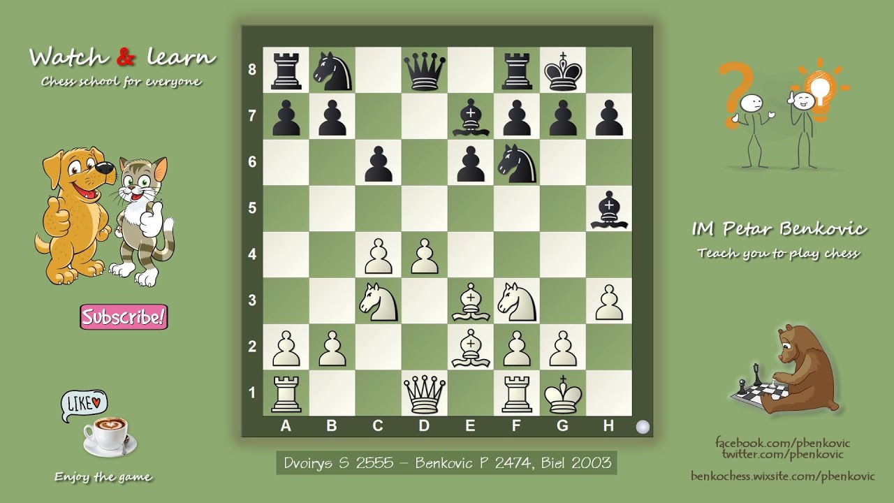 Dvoirys Semen vs Benkovic Petar, Biel 2003 | Scandinavian Defense