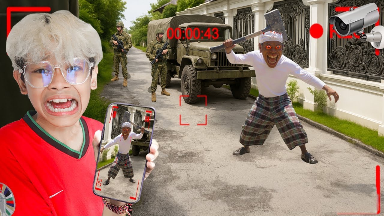 GAWAT!!! KANG DEDI TEREKAM CCTV DI DEPAN RUMAH BOCIL BAWA MOBIL MILITER!!!