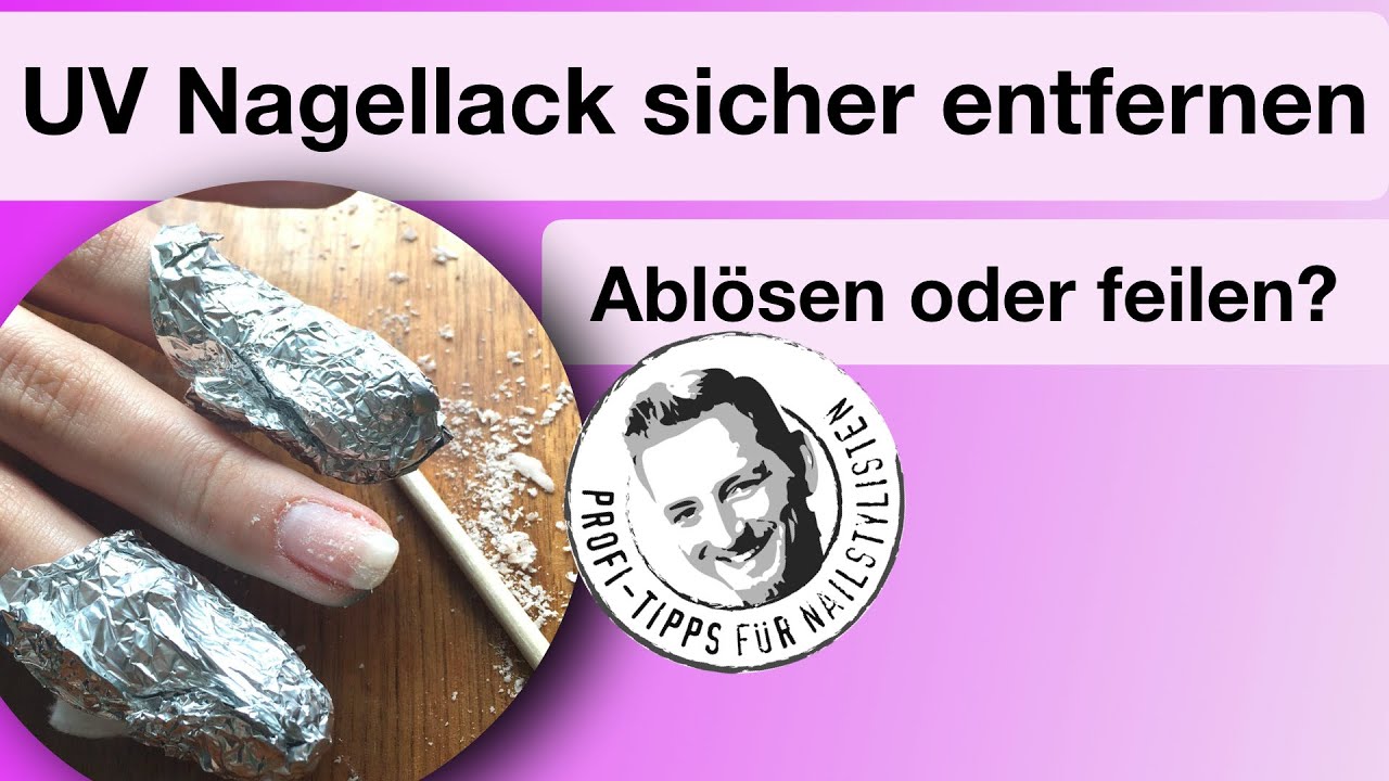 UV Lack sicher entfernen