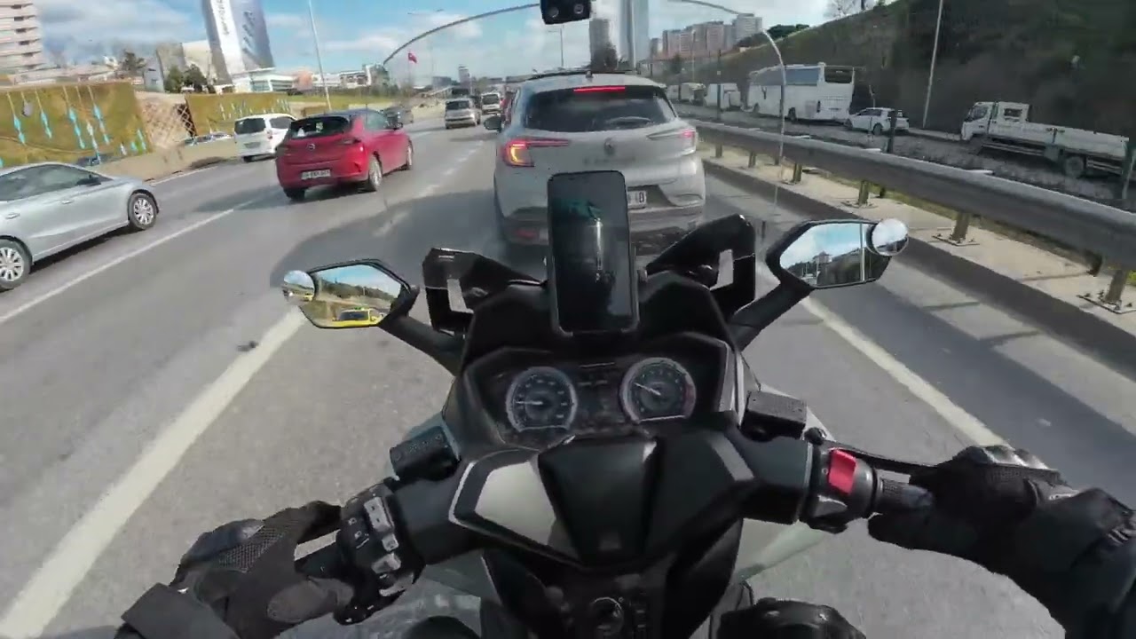Honda Forza 300 Day  Istanbul Turkey | Dashcam