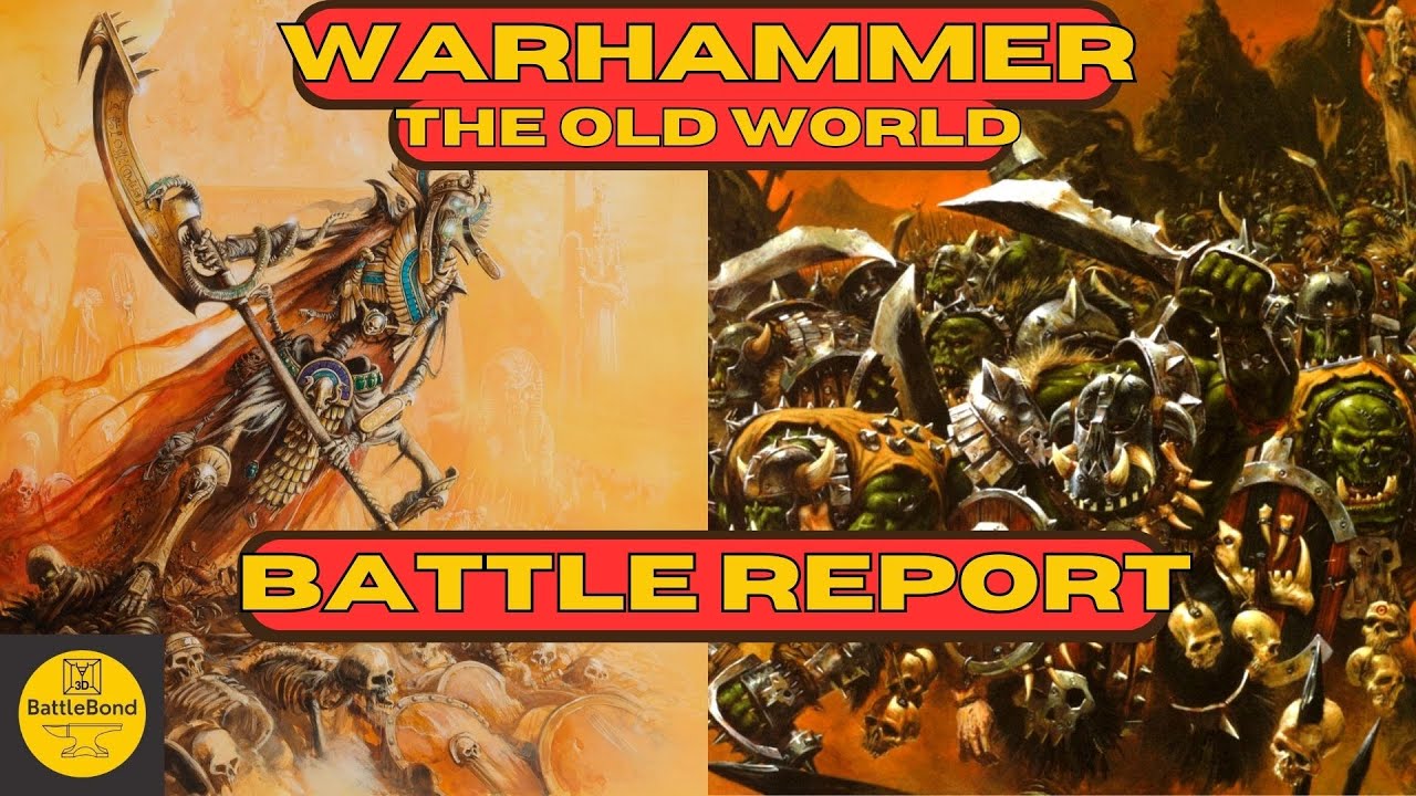 Warhammer the Old World Battle Report - 1000 pts Orcs & Goblins vs Tomb Kings