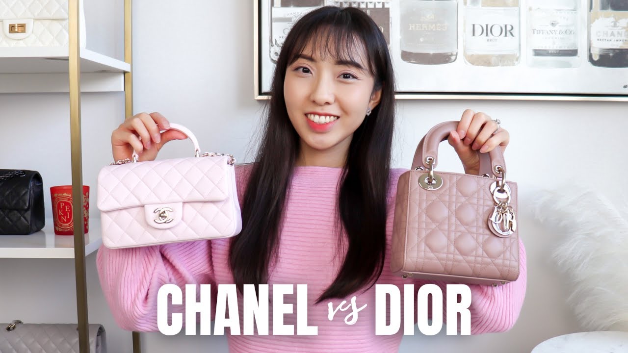 CHANEL vs DIOR | Which *Classic* Top Handle Bag is Better: Mini With Handle or Mini Lady Dior