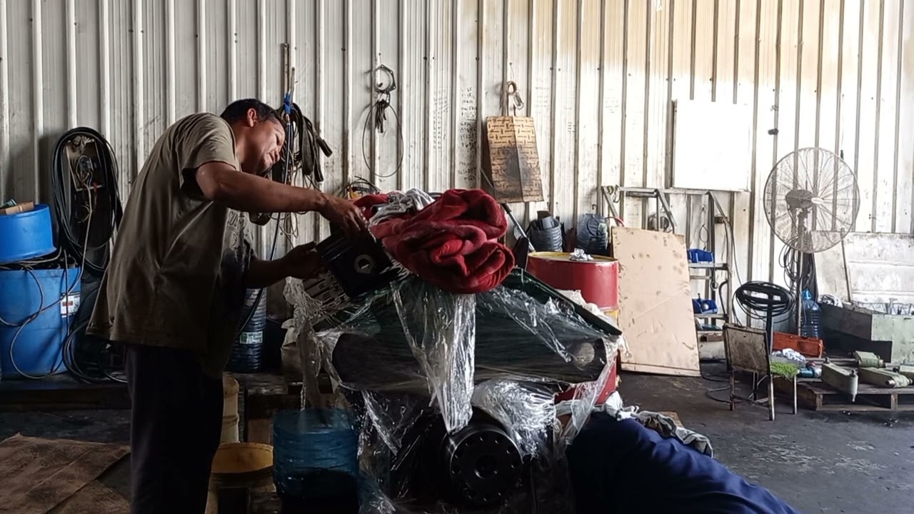 ASSYMBLE KTA50 CUMMINS ENGINE PART 4