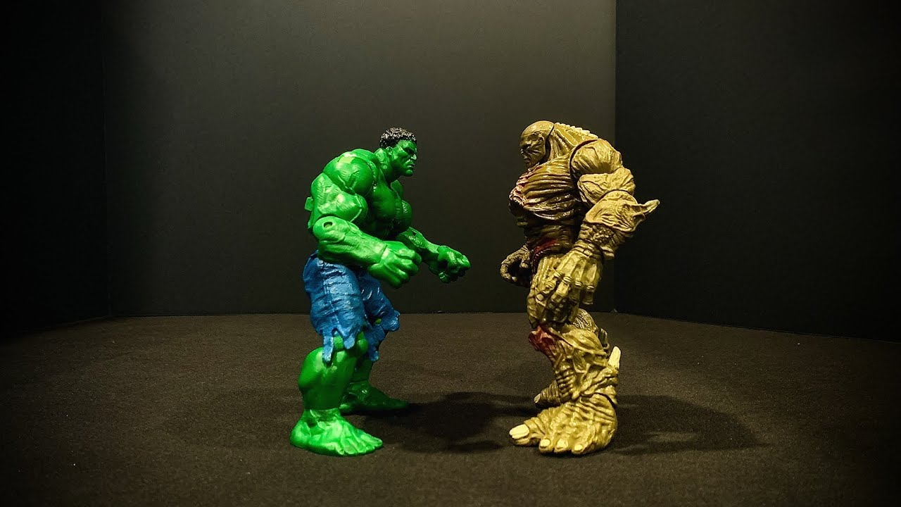2003 hulk vs 2008 abomination stop motion fight