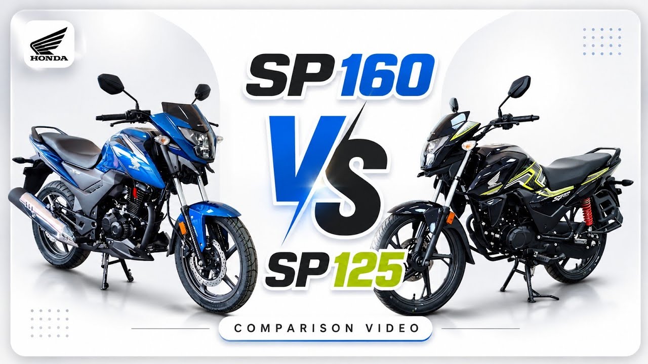 Honda SP160 vs SP125 Comparison 2026 🔥 Which Bike is Better ? | Mileage, Price, Features & Top Speed