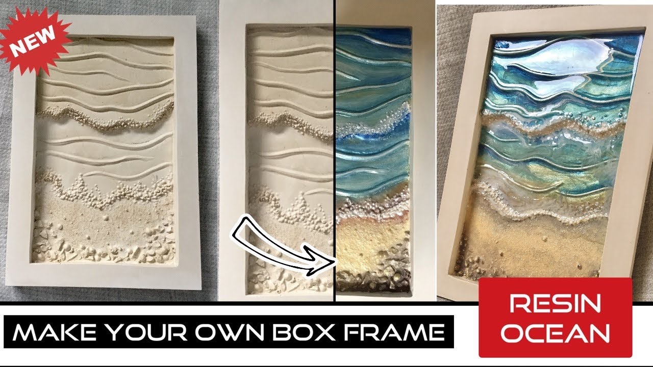 How to Easily Make a Box Frame for a Resin Ocean Pour.