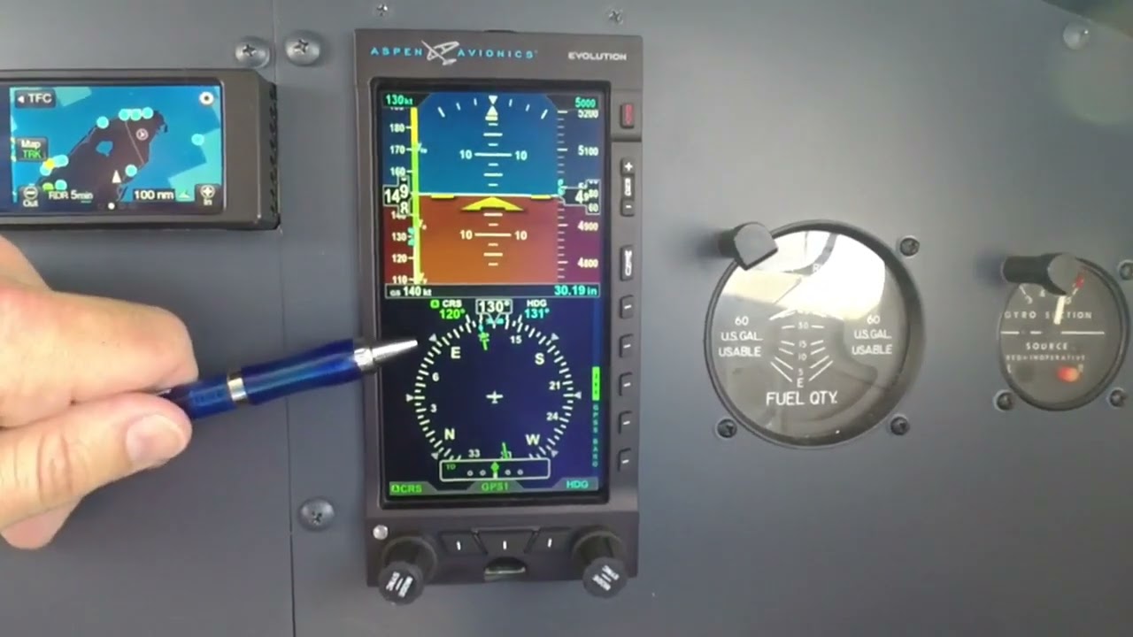 Aspen's Evolution E5 Dual Electronic Flight Instrument