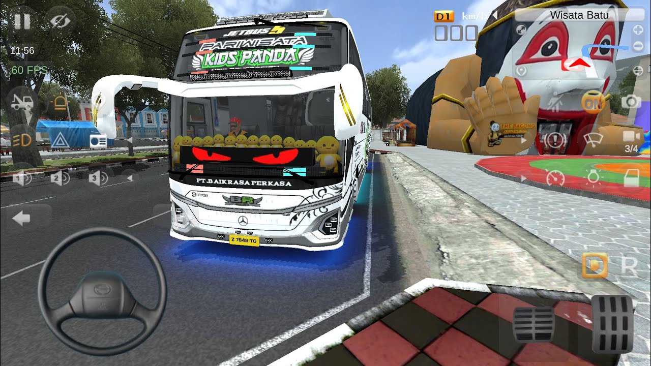 Bus Pariwisata Kids Panda 🐼 Ke Musium BAGONG | Bus Simulator Indonesia 🌟 Bussid 