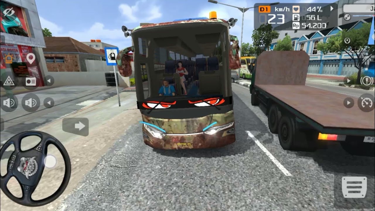 Bus Basuri karat sedikit oleng Hampir senggol Bus Temennya #basuri#busmania