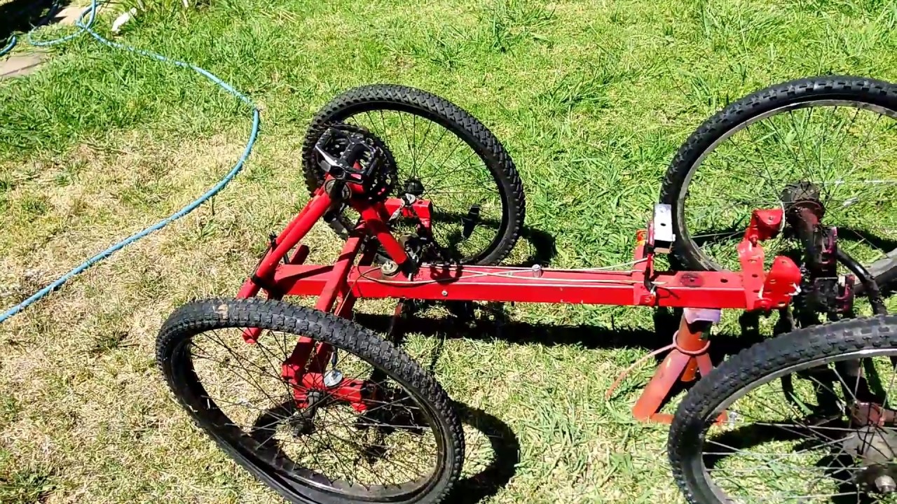 New idea from old projects. 4 wheel cycle.
