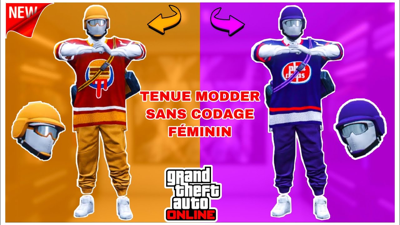 [NEW] AVOIR 2 MAGNIFIQUE TENUE MODDER ORANGE ET VIOLET SANS CODAGE PERSO FÉMININ SUR GTA 5 ONLINE!