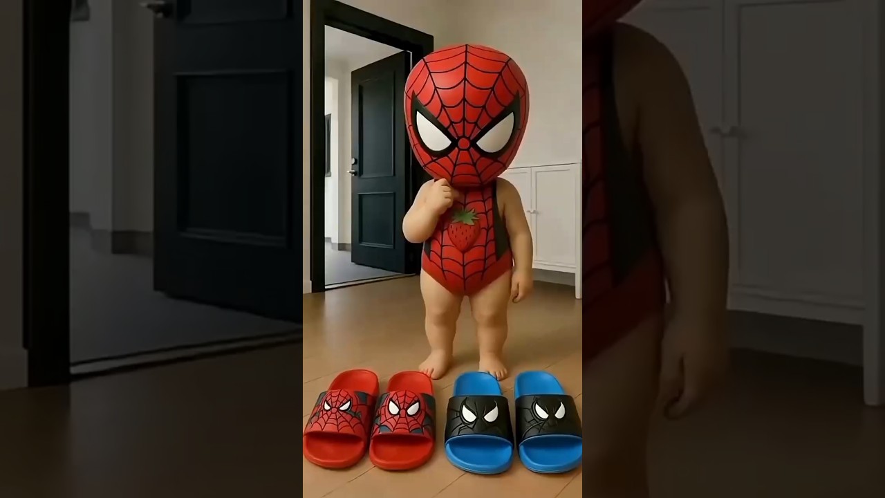 Бэтмен сказал: &laquo;Выбирай правильные тапочки&raquo; #marveltoys #spiderman #batman