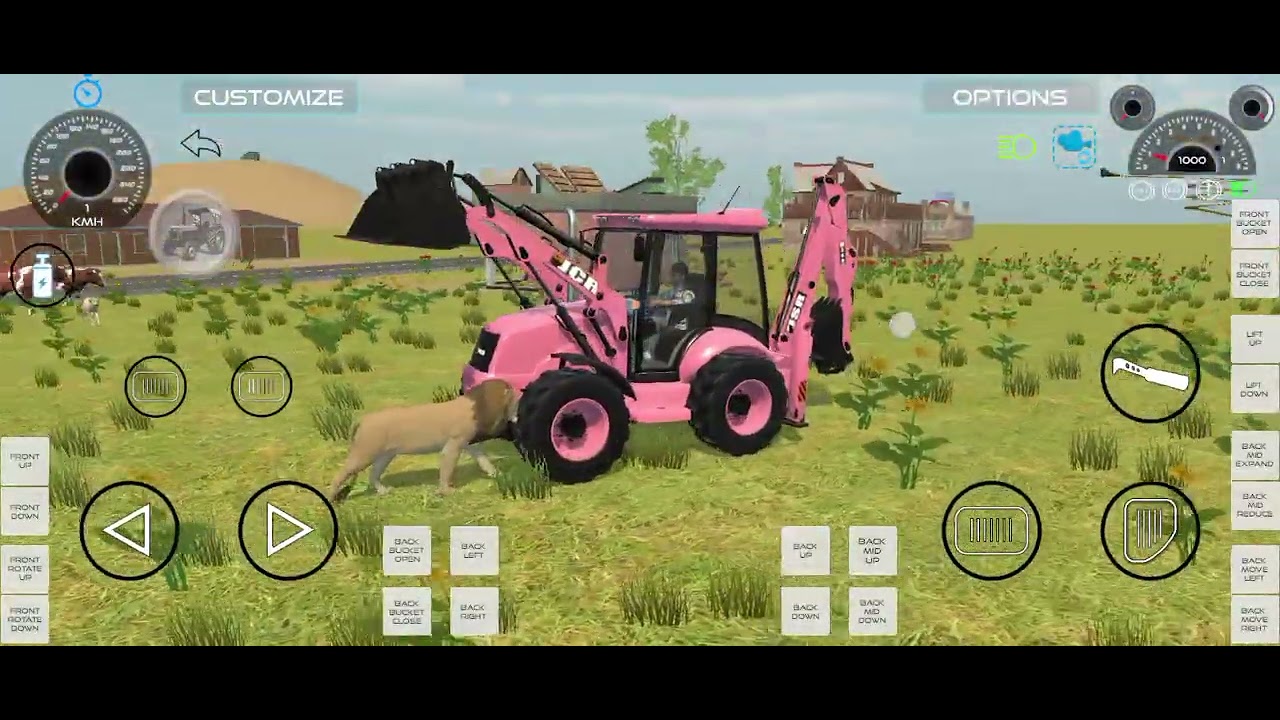 Drive JCB and Uploading 🪨🏗Stone From 🔴Driv