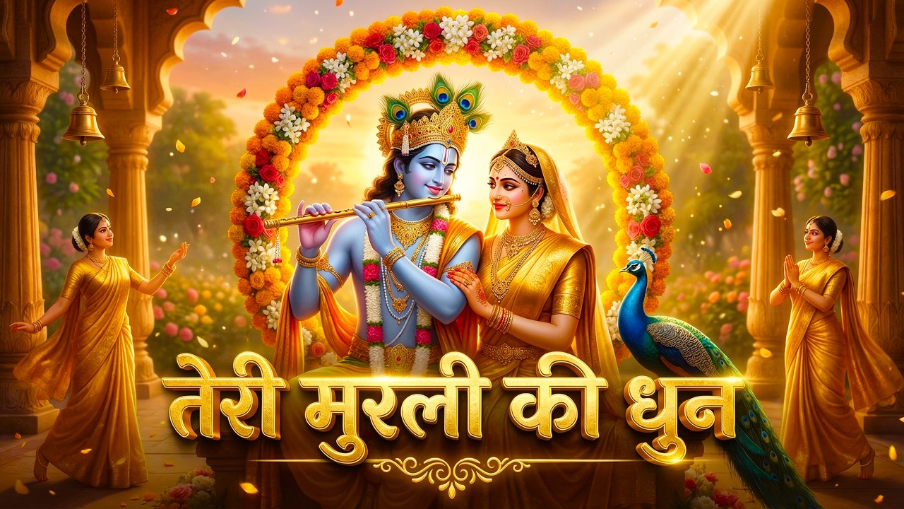 तेरी मुरली की धुन सुनकर बरसाने से चली आई| मुरली की धुन में खोई राधा|#krishna #radheradhe #video#song