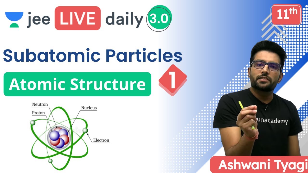 JEE 2022: Atomic Structure L1 | Subatomic Particles | Unacademy JEE | JEE Chemistry | Ashwani Tyagi