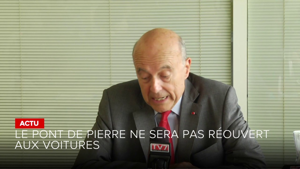 Pont de pierre : la conférence de presse d'Alain Juppé