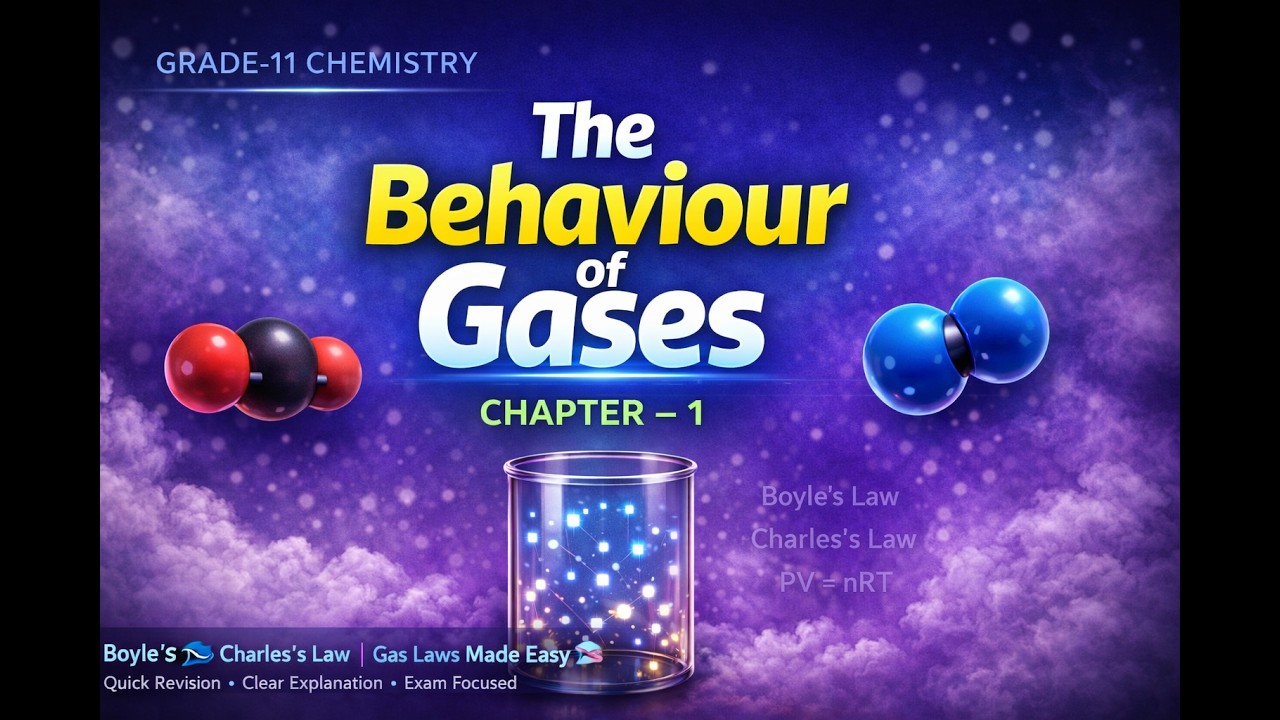 Grade-11 Chemistry Chapter-1 Part-1 The Behaviour of Gases