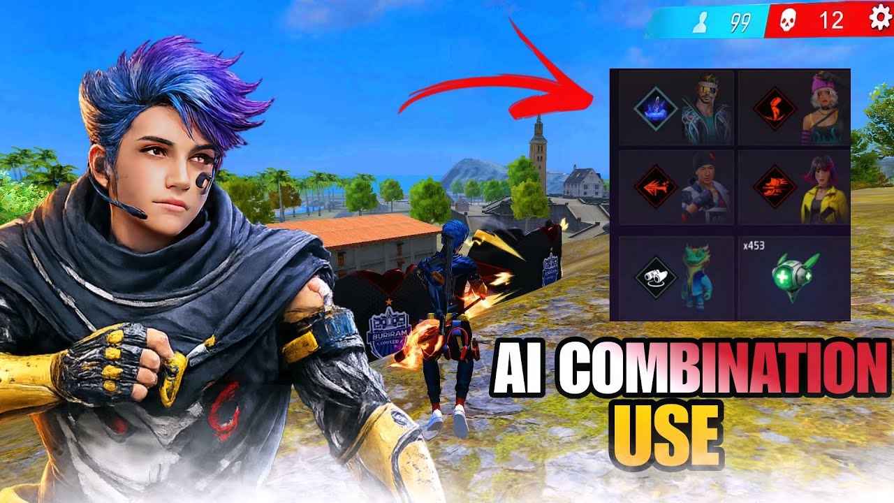 I used Ai Skill Combination & Gameplay 🤯 || Garena free fire 