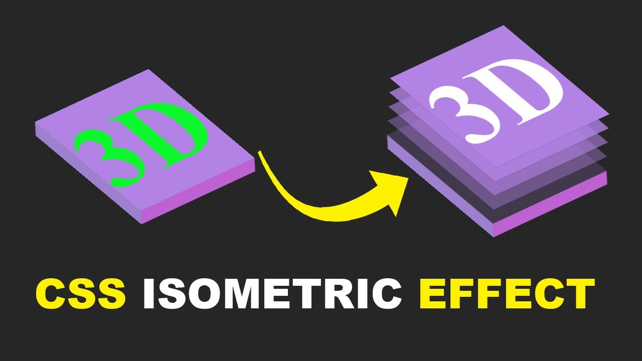 CSS Isometric 3D Layer Effect on Hover