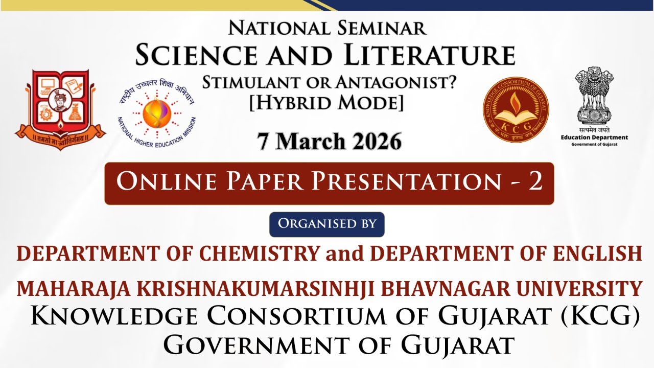 Online Presentation Session 3 | National Seminar on Science and Literature | MKBU