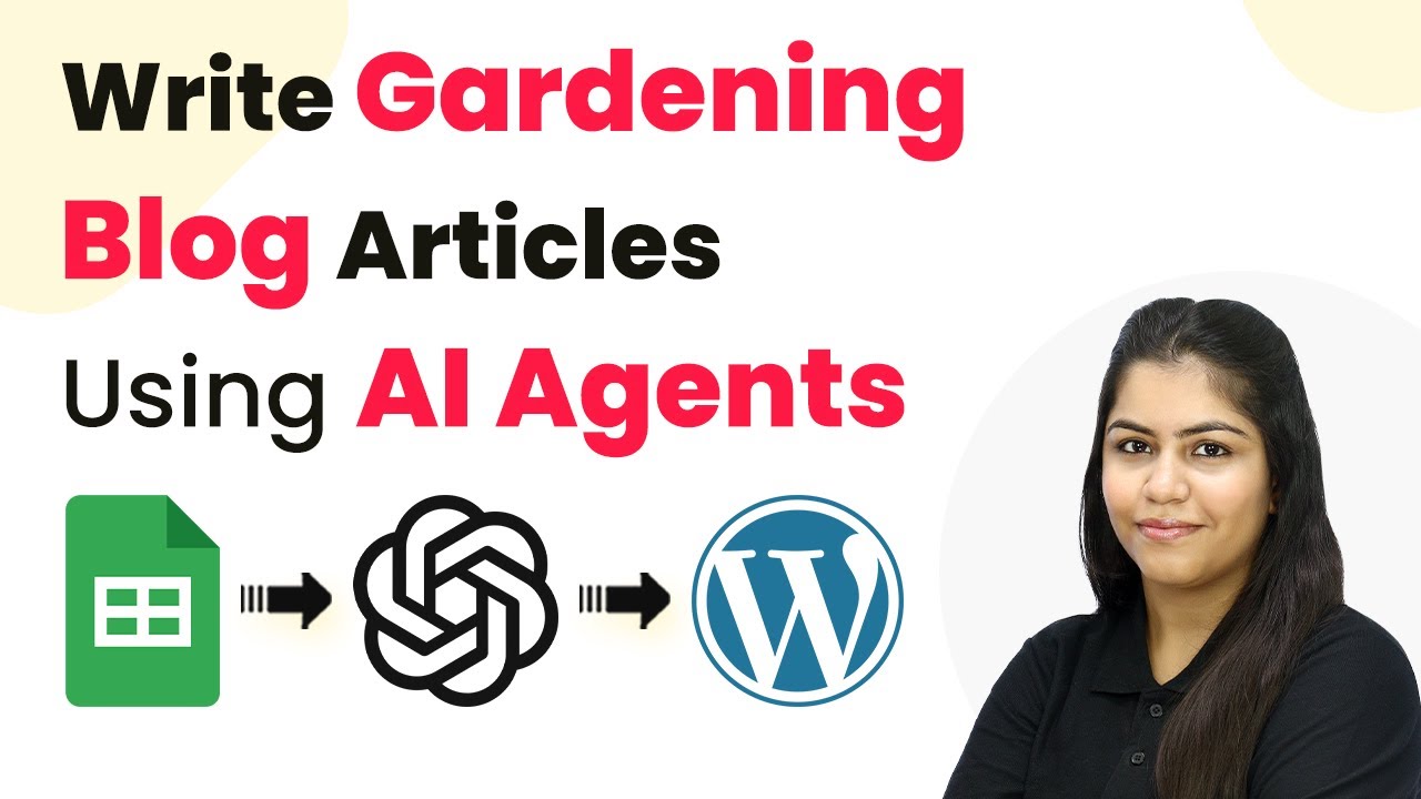 How to Write Gardening Blog Articles Automatically Using AI Agents