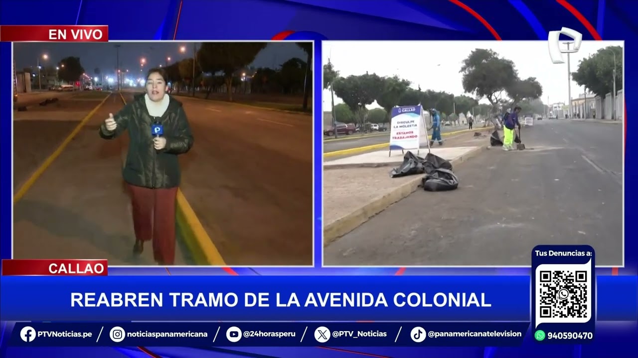 Línea 2 del Metro de Lima: reabren avenida Colonial en el Callao