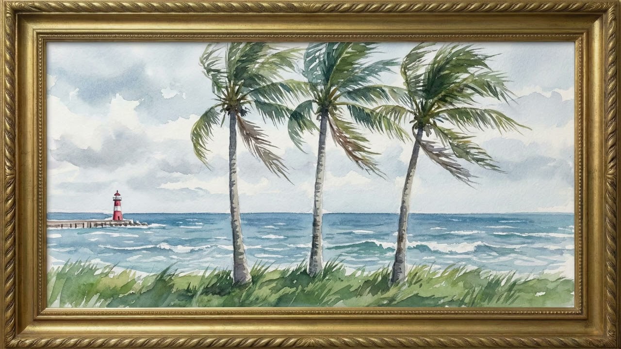 A Quiet Day on the Coast | Peaceful Piano & Ocean Ambience
