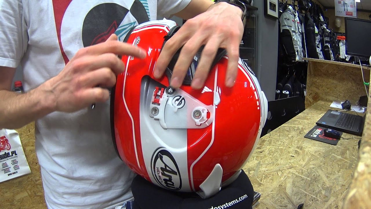 Demontaż szyby - Arai Chaser-V
