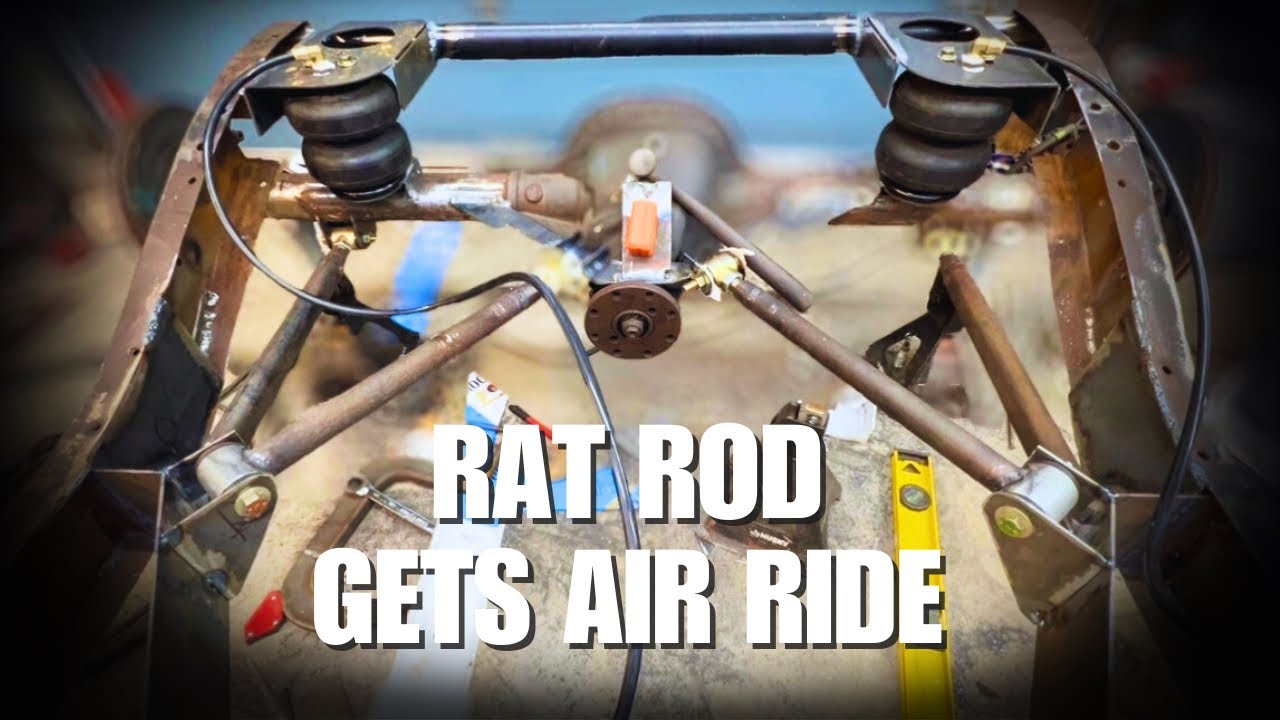 Installing Custom Air Ride Suspension on Our Rat Rod – DIY Fab with CNC Parts! Part 17