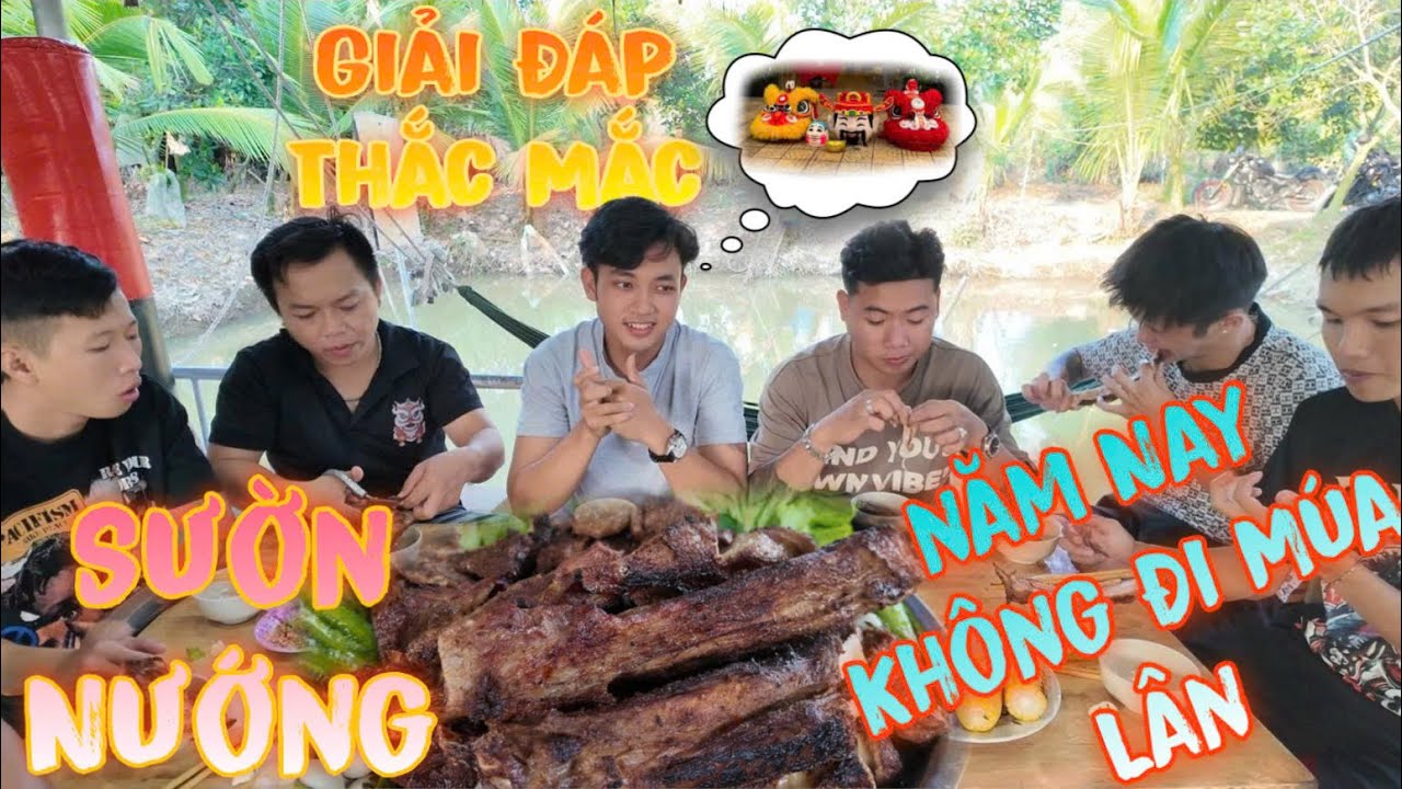 Cả Team Làm Món Sườn Bò Nướng Và Giải Đáp Thắc Mắc Sao Không Đi Show  Múa Lân?? |Thanh Nhã TV