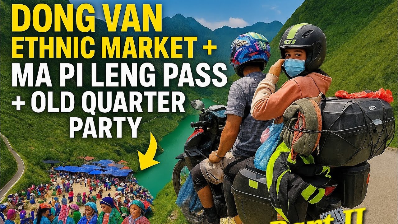 🌄 Dong Van’s Hidden Worlds: Ethnic Markets & the Ma Pi Leng Skywalk Adventure! #vietnam #travel