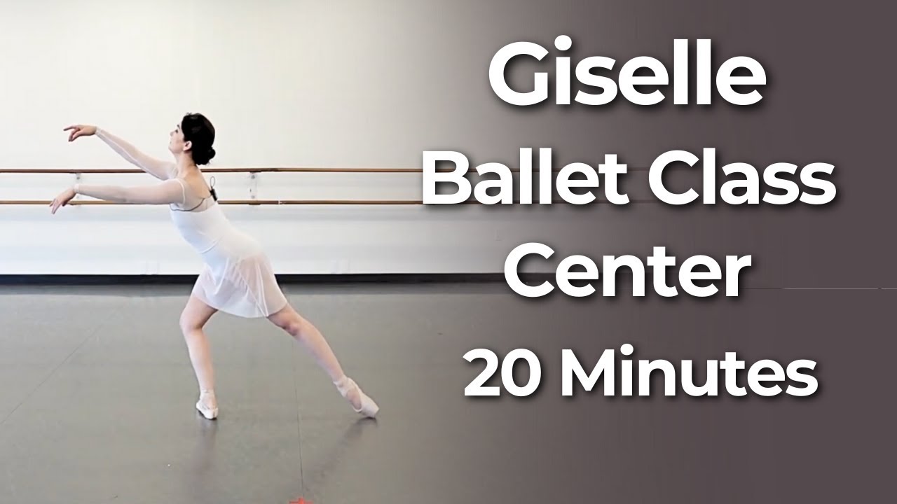 Giselle Inspired Ballet Center Class | 20 Min Intermediate Advanced Romantic Ballet Workout