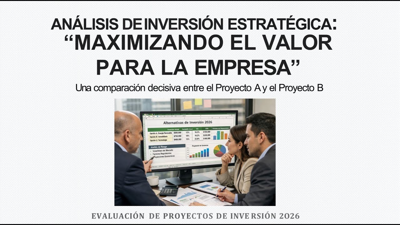 ANÁLISIS DE INVERSIÓN ESTRATÉGICA: “MAXIMIZANDO EL VALOR PARA LA EMPRESA” - PROYECTOS INVERSIÓN 2026