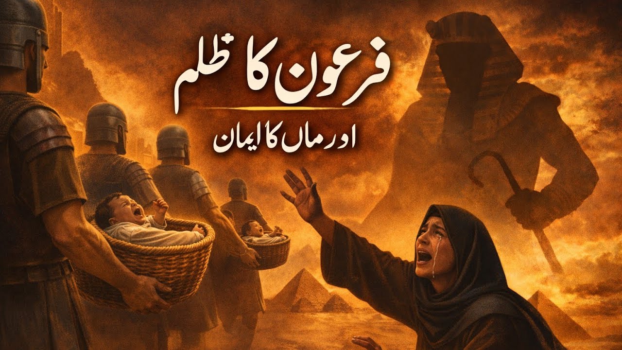 دل ہلا دینے والا واقعہ: فرعون کا ظلم اور ماں کا یقین |