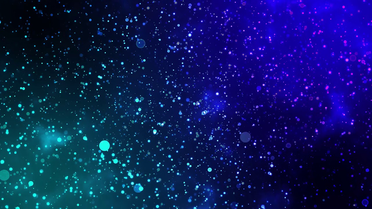 60 min | 4K Relaxing Screensaver | Blue Glitter Particles