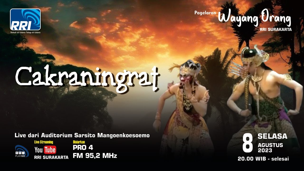 CAKRANINGRAT || Wayang Orang RRI Surakarta