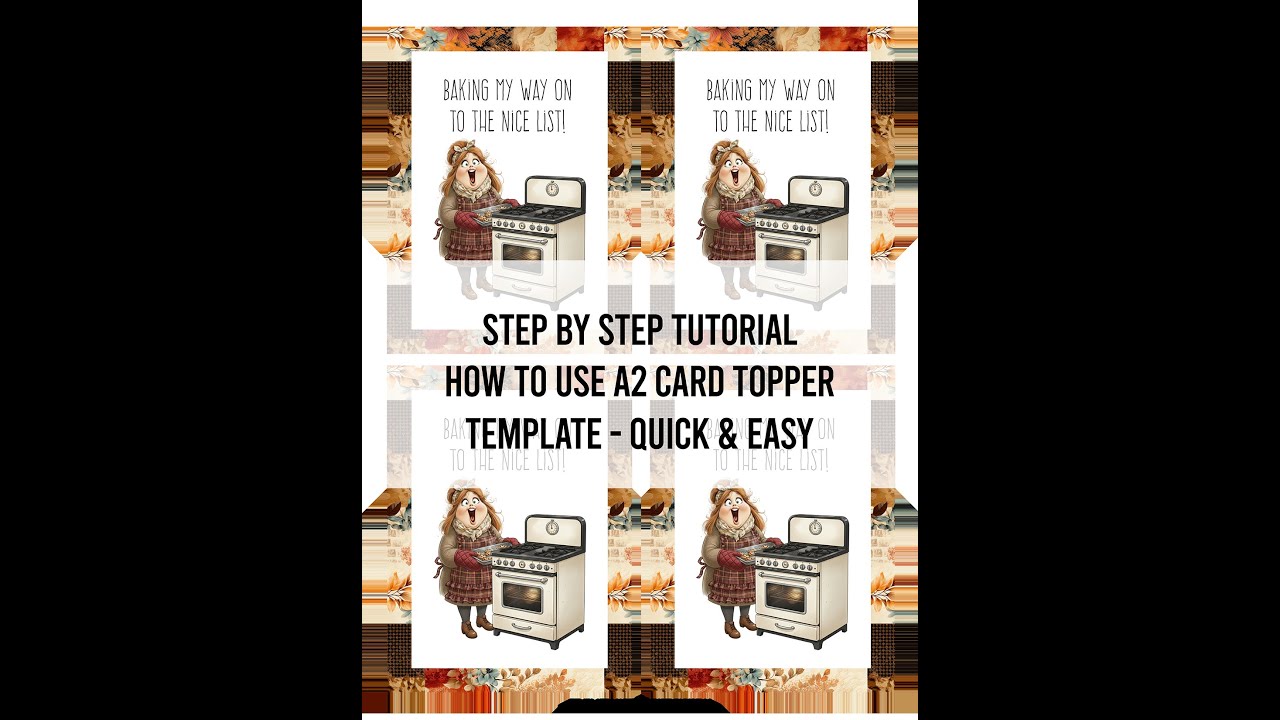 Step By Step Tutorial A2 Card Topper Template
