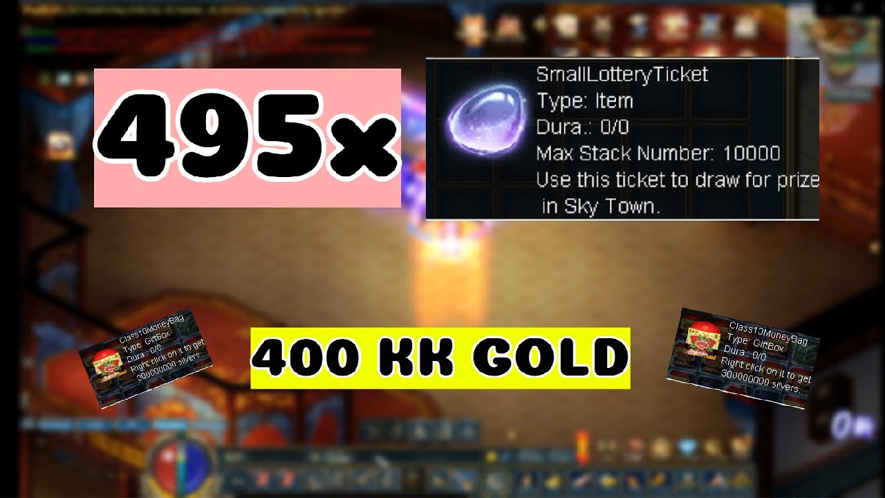 Conquer Online~ I Did 400kk gold from Lottery /MoneyBag7-8-10 ~Royalty_EU