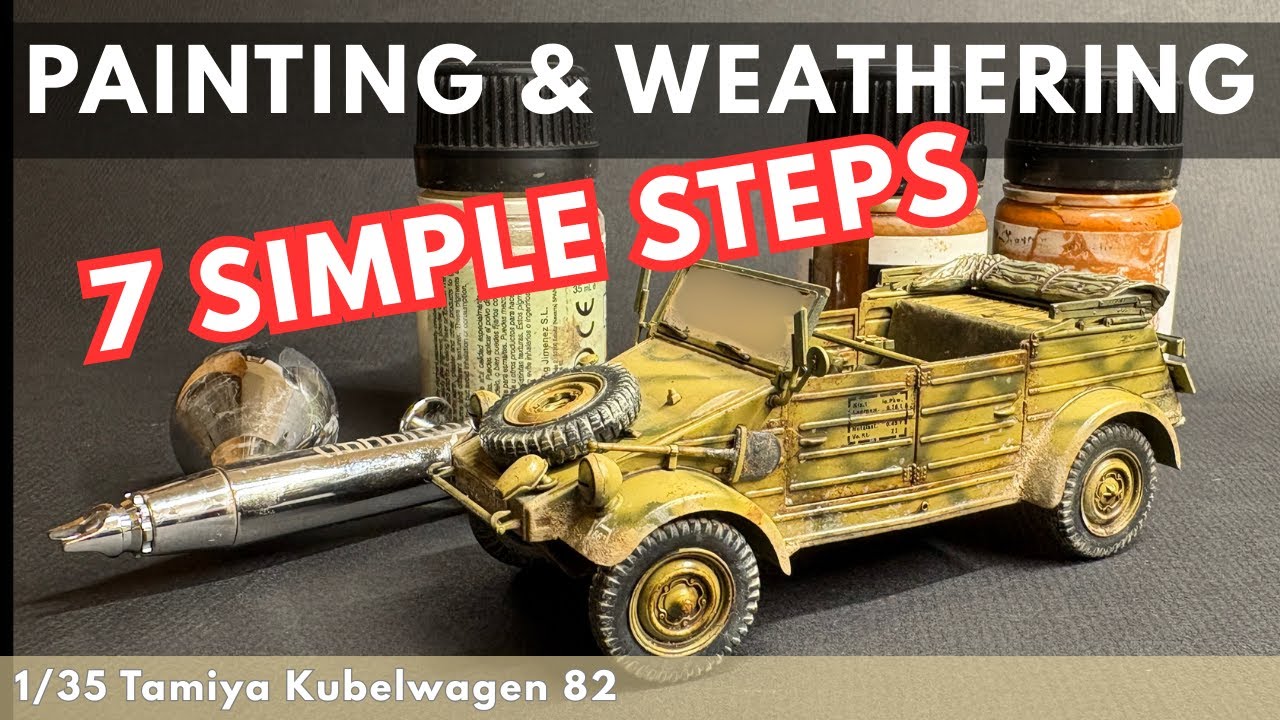 Scale Modeling 101: Покраска и состаривание Kubelwagen 1/35 за 7 шагов