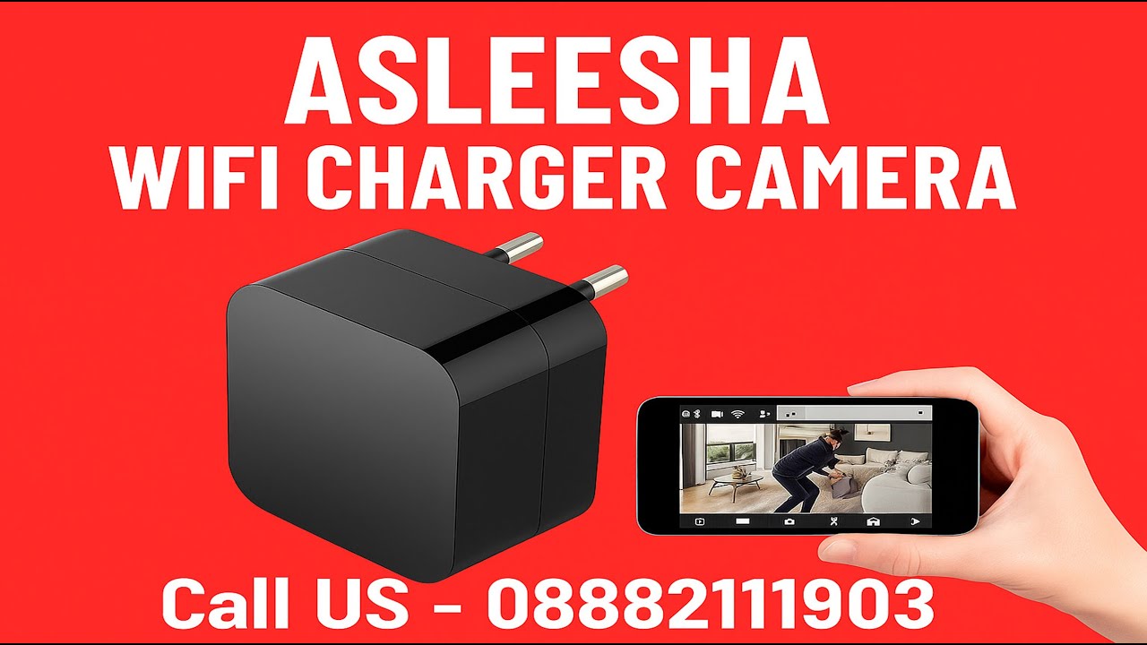 WIFI Spy Charger Camera Night Vision || Asleesha || How To Use?