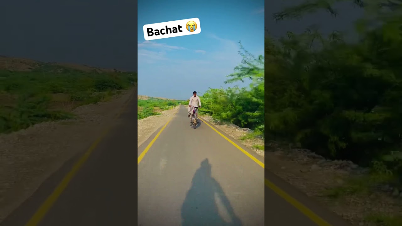 Bachat😭#bike #accident #onewheeling #bikeonewheeling #shahnwaz46 #fyp #shorts
