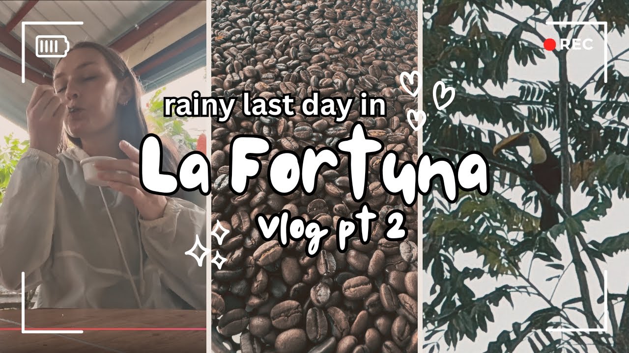 Coffee Farm Tour in La Fortuna 🌧️☕ - fresh chocolate, cozy vibes & TOUCAN surprise!