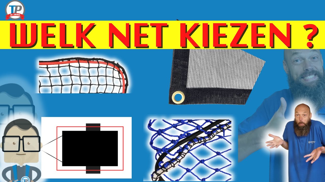 Welke Maat Aanhangernet Kiezen, Net voor aanhanger, Aanhangwagennetten, Gaasnet fijnmazig, grof net