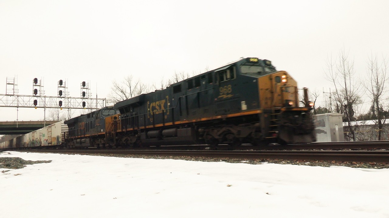 2/16 CSX westbound container train I031 at St Denis MD #shorts #short #viral #video #shortvideo
