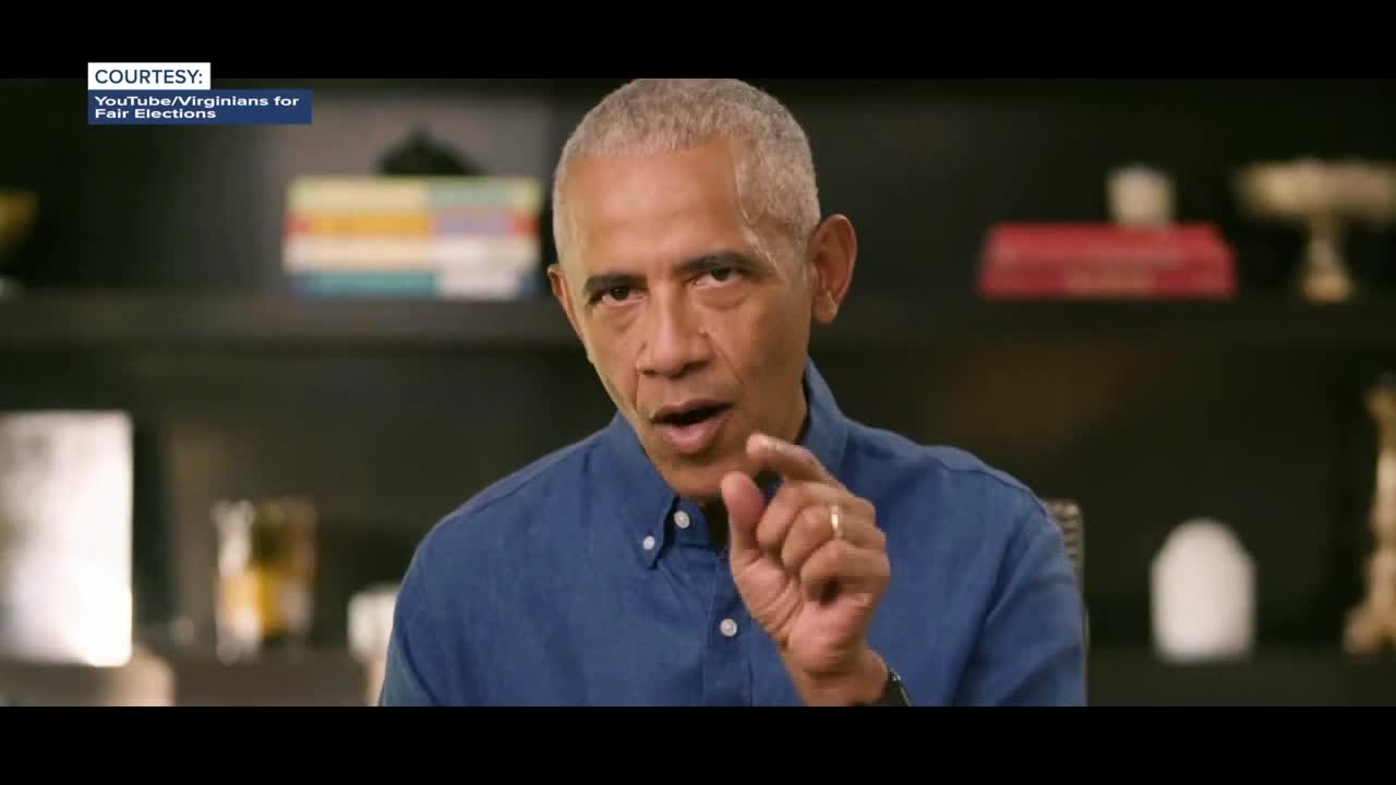 Obama throws support behind Virginia Democrats' redistricting plan headed to voters